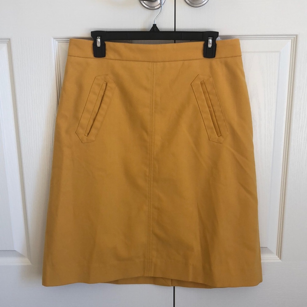Pink Martini Aptitude Mustard A-line Skirt